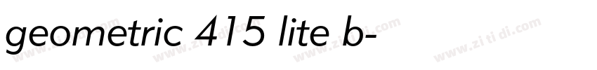 geometric 415 lite b字体转换 geometric 415 lite b字体转换